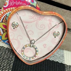 Brighton amazing shape Gaudi Park circle necklace earrings matching set bundle